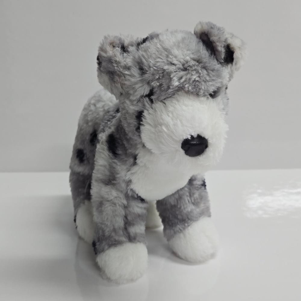 Douglas Cuddle Toy Miles Aussie Doodle Dog Plush Small Gray White Puppy Toy‎
